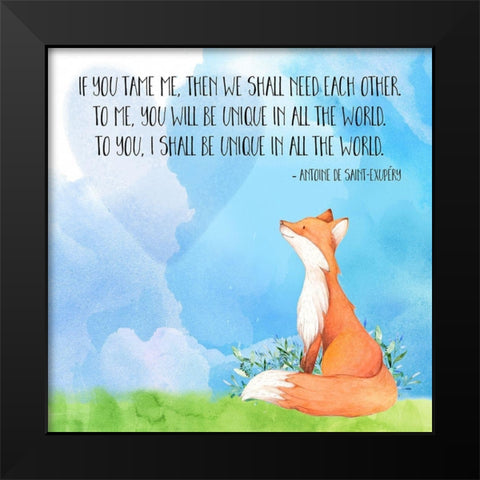 We Shall Need Each Other Black Modern Wood Framed Art Print by Lavoie, Tina