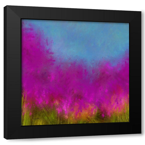 Wildflowers Black Modern Wood Framed Art Print by Lavoie, Tina