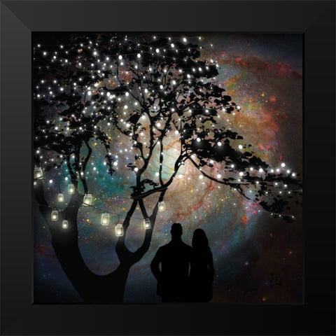 Date Night Black Modern Wood Framed Art Print by Lavoie, Tina