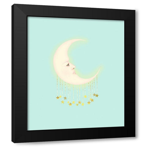 Dreaming Of The Moon Black Modern Wood Framed Art Print with Double Matting by Lavoie, Tina