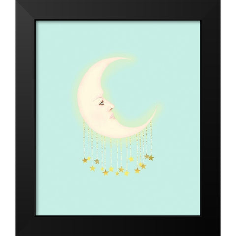 Dreaming Of The Moon Black Modern Wood Framed Art Print by Lavoie, Tina