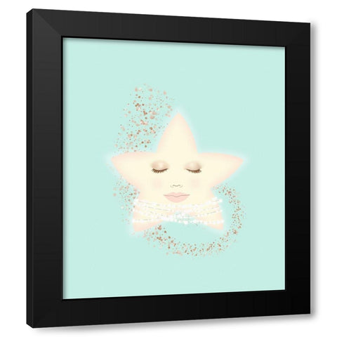 North Star Black Modern Wood Framed Art Print with Double Matting by Lavoie, Tina