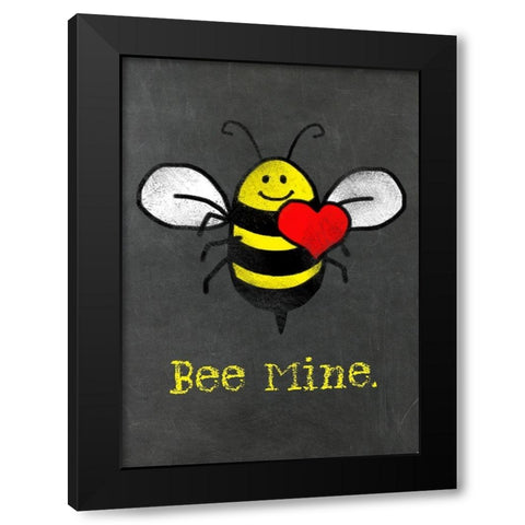 Bee Mine Black Modern Wood Framed Art Print by Lavoie, Tina