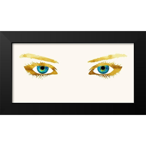 Bedroom Eyes Black Modern Wood Framed Art Print by Lavoie, Tina
