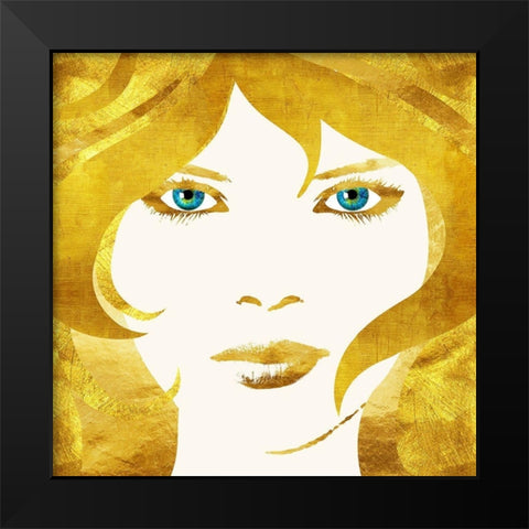 24 Karat Babe Black Modern Wood Framed Art Print by Lavoie, Tina