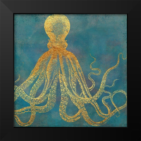 Deep Sea Life Ii Black Modern Wood Framed Art Print by Lavoie, Tina