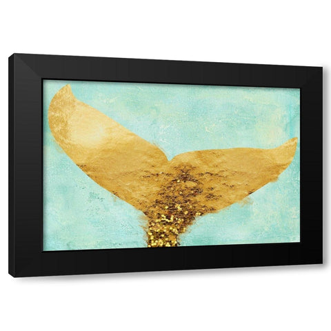A Mermaids Tail II Black Modern Wood Framed Art Print with Double Matting by Lavoie, Tina