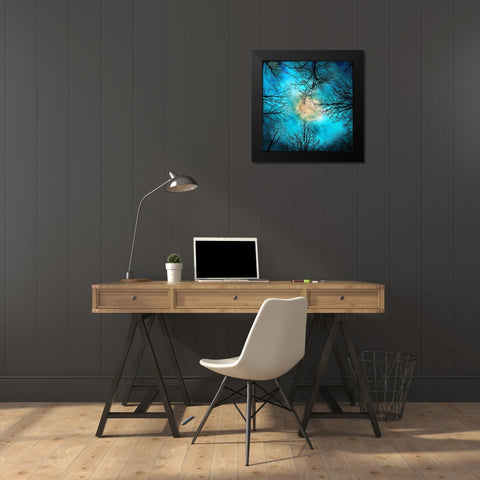 evening Black Modern Wood Framed Art Print by Lavoie, Tina