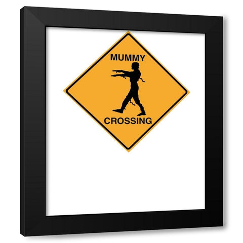 Mummy Crossing Tee Black Modern Wood Framed Art Print with Double Matting by Lavoie, Tina