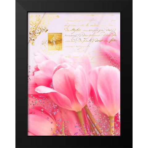 Wedding In Paris I Black Modern Wood Framed Art Print by Lavoie, Tina