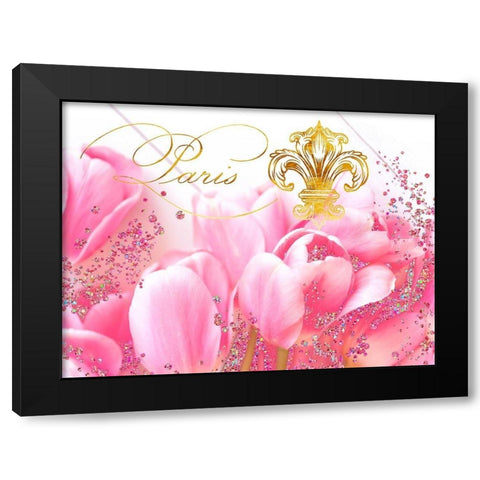 Wedding in Paris II Black Modern Wood Framed Art Print with Double Matting by Lavoie, Tina