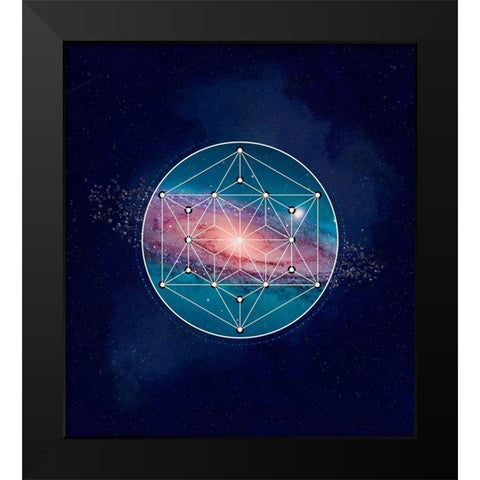 Galaxy One Black Modern Wood Framed Art Print by Lavoie, Tina