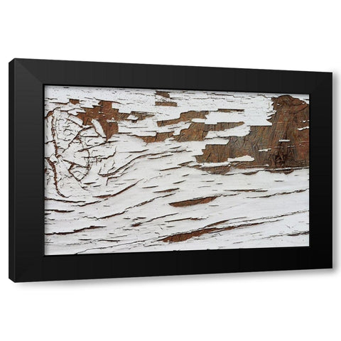Whitewash 001 Black Modern Wood Framed Art Print with Double Matting by Lavoie, Tina