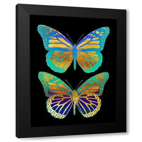 Danaus Plexippus Psychedelicus I Black Modern Wood Framed Art Print with Double Matting by Lavoie, Tina
