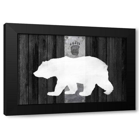 Oso Blanco Lodge Black Modern Wood Framed Art Print by Lavoie, Tina