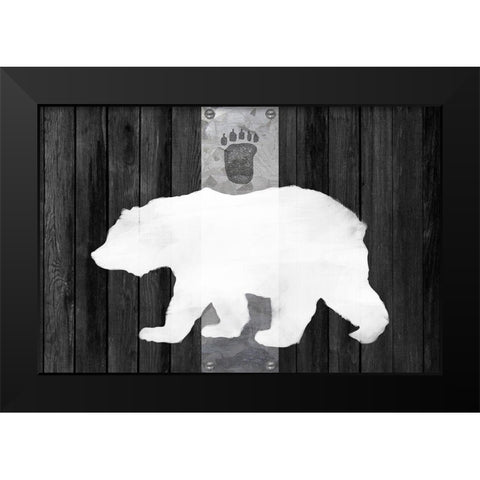 Oso Blanco Lodge Black Modern Wood Framed Art Print by Lavoie, Tina