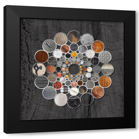 Rustic Geometry II Black Modern Wood Framed Art Print by Lavoie, Tina
