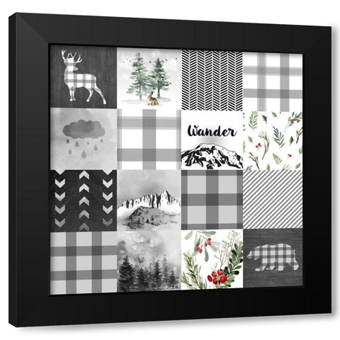 Wander Black Modern Wood Framed Art Print by Lavoie, Tina