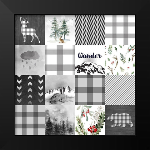 Wander Black Modern Wood Framed Art Print by Lavoie, Tina