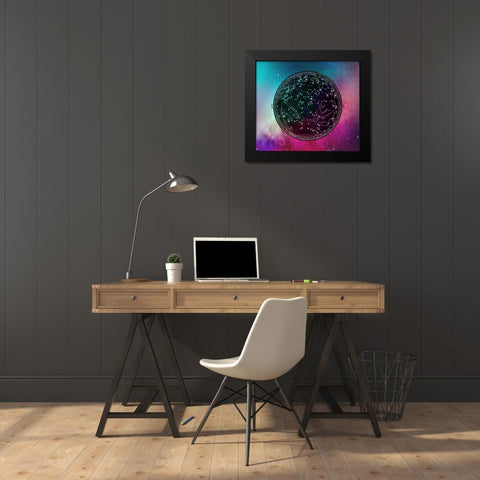 Nebula Sky Map horiz Black Modern Wood Framed Art Print by Lavoie, Tina