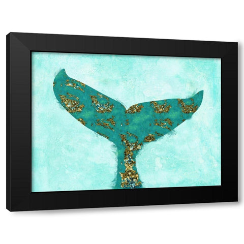 A Mermaids Tail Pacifica Black Modern Wood Framed Art Print by Lavoie, Tina