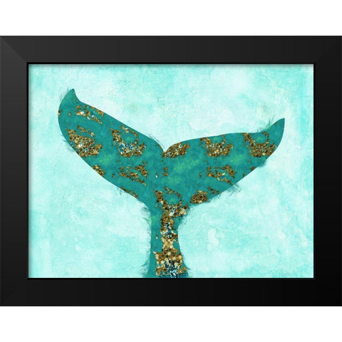 A Mermaids Tail Pacifica Black Modern Wood Framed Art Print by Lavoie, Tina