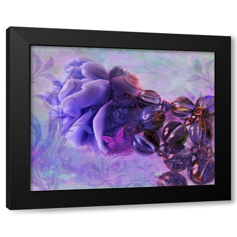 Sunset Rose Black Modern Wood Framed Art Print by Lavoie, Tina