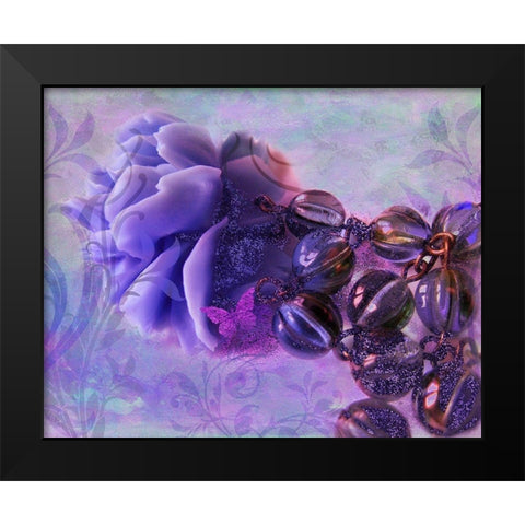 Sunset Rose Black Modern Wood Framed Art Print by Lavoie, Tina