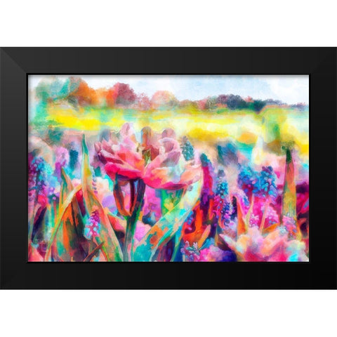 Saturday Afternoon Black Modern Wood Framed Art Print by Lavoie, Tina
