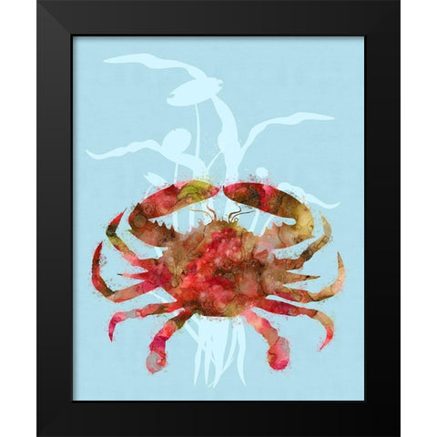 Mystical Crab Black Modern Wood Framed Art Print by Lavoie, Tina