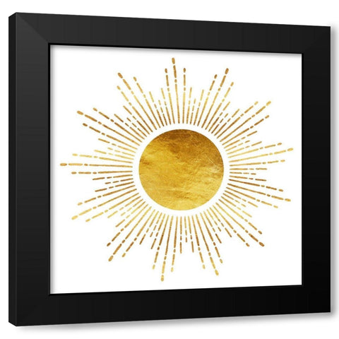 Golden Sun Blanche Black Modern Wood Framed Art Print with Double Matting by Lavoie, Tina