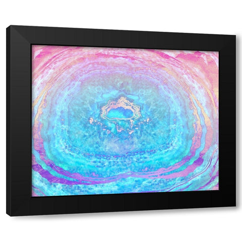 ether Black Modern Wood Framed Art Print by Lavoie, Tina