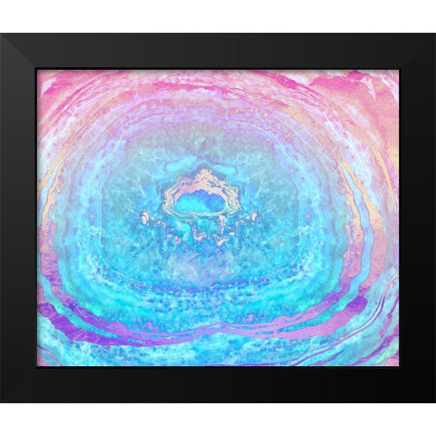 ether Black Modern Wood Framed Art Print by Lavoie, Tina