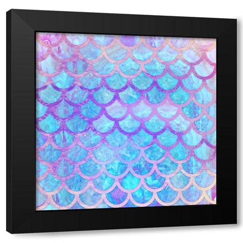 Mystical Mermaid Black Modern Wood Framed Art Print by Lavoie, Tina