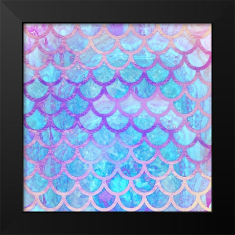 Mystical Mermaid Black Modern Wood Framed Art Print by Lavoie, Tina