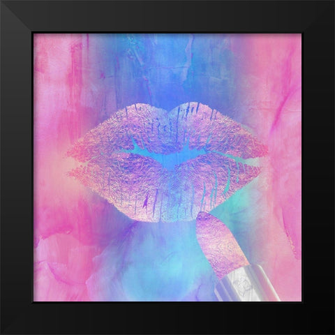 Summer Kiss I Black Modern Wood Framed Art Print by Lavoie, Tina