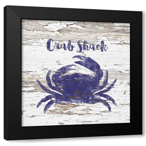 Crab Shack Black Modern Wood Framed Art Print with Double Matting by Lavoie, Tina