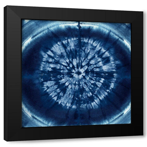 Indigo eye Black Modern Wood Framed Art Print with Double Matting by Lavoie, Tina
