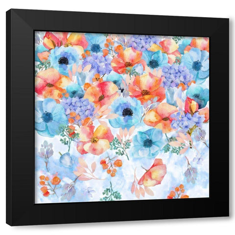 Summer Rush Black Modern Wood Framed Art Print by Lavoie, Tina