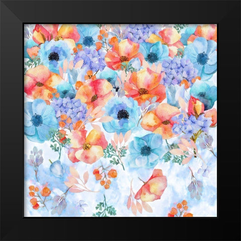 Summer Rush Black Modern Wood Framed Art Print by Lavoie, Tina