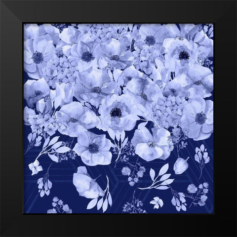 The Blues Black Modern Wood Framed Art Print by Lavoie, Tina