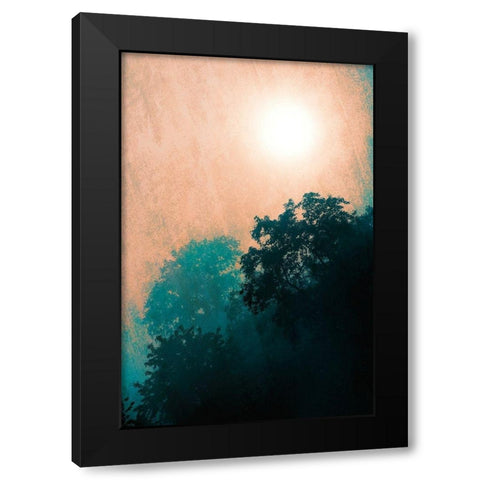 Jungle Canopy At Sunset Black Modern Wood Framed Art Print with Double Matting by Lavoie, Tina
