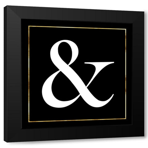 Ampersand Black Modern Wood Framed Art Print by Lavoie, Tina