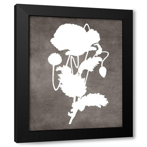 Spirit Poppy I Black Modern Wood Framed Art Print with Double Matting by Lavoie, Tina