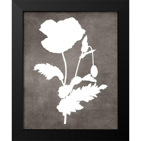 Spirit Poppy II Black Modern Wood Framed Art Print by Lavoie, Tina
