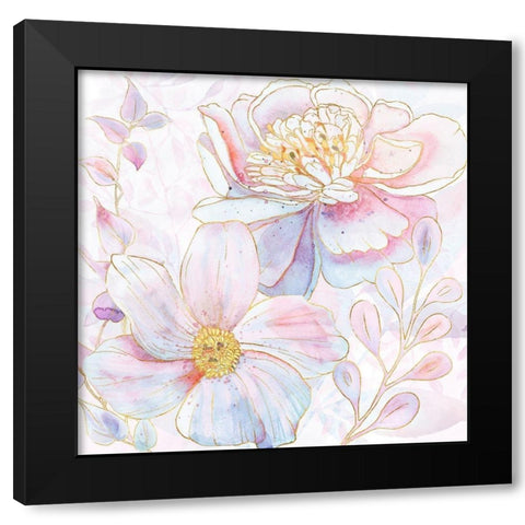 Maisies Peonies II Black Modern Wood Framed Art Print by Lavoie, Tina