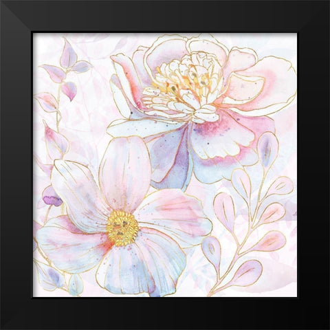 Maisies Peonies II Black Modern Wood Framed Art Print by Lavoie, Tina