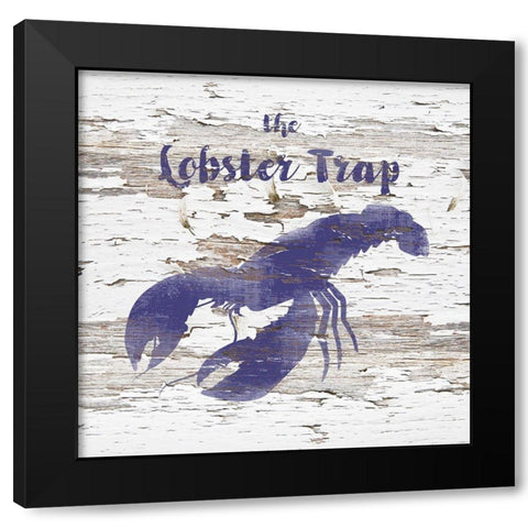 The Lobster Trap Black Modern Wood Framed Art Print with Double Matting by Lavoie, Tina