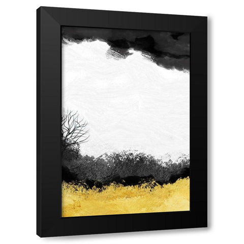 Halcyon I Black Modern Wood Framed Art Print with Double Matting by Lavoie, Tina