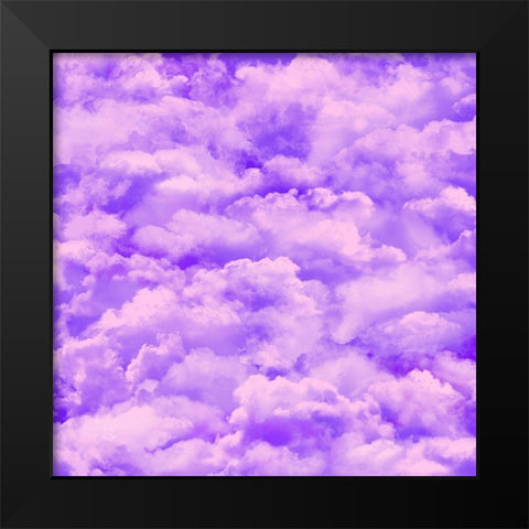 Purple Sky Black Modern Wood Framed Art Print by Lavoie, Tina